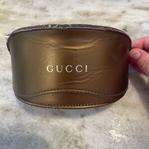 Y2K Gucci bronze sunglasses/glasses case
